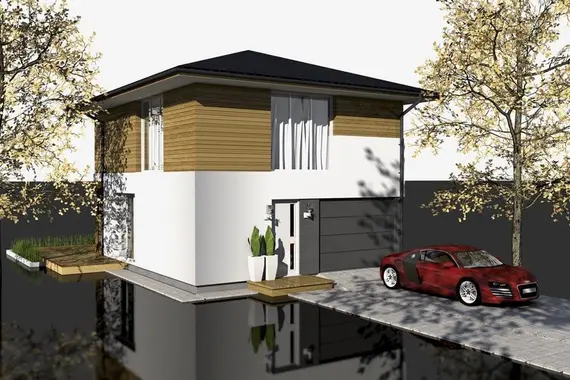 modular / timber frame — Max Family - DR 5 G - 108 m²